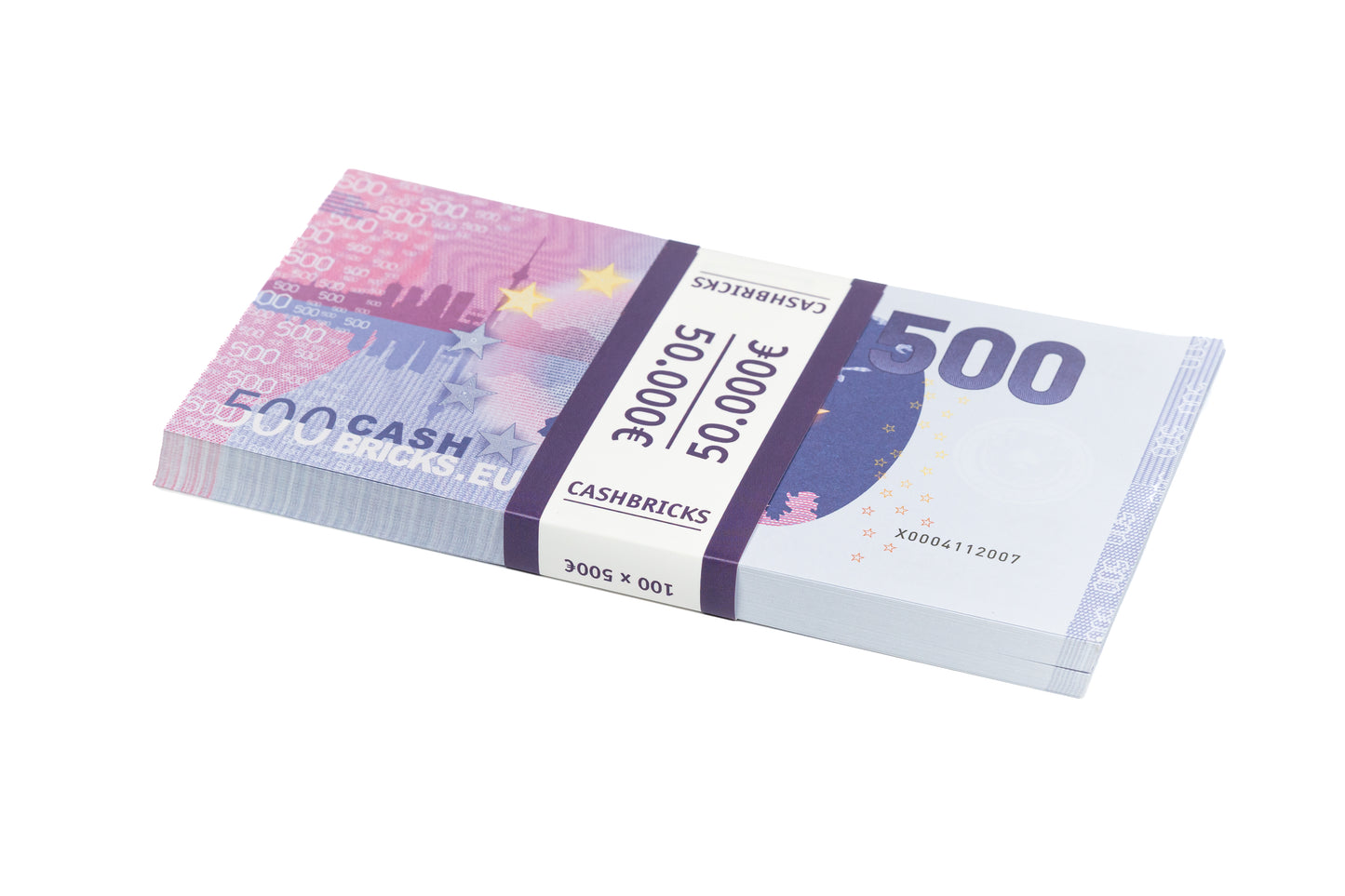 Cashbricks® Spielgeld Euro Bündel - €500 Scheine