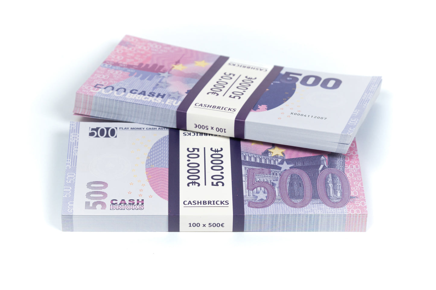 Cashbricks® Spielgeld Euro Bündel - €500 Scheine