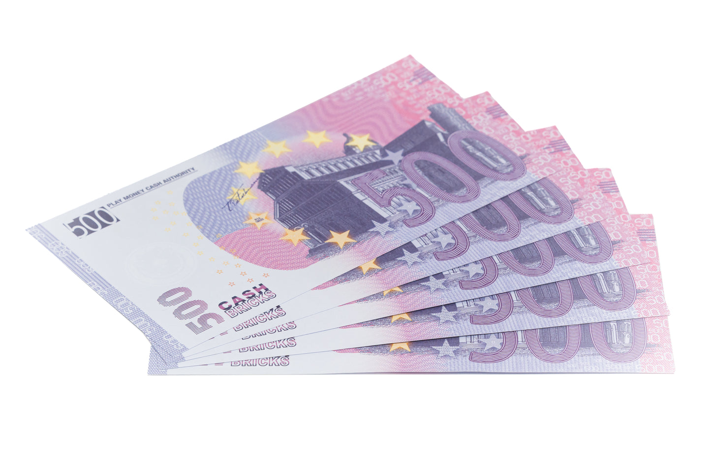 Cashbricks® Spielgeld Euro Bündel - €500 Scheine