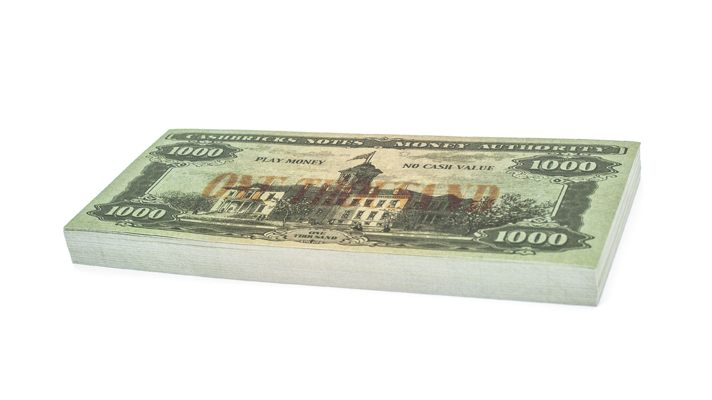 Cashbricks® Spielgeld $1.000 Dollar Scheine