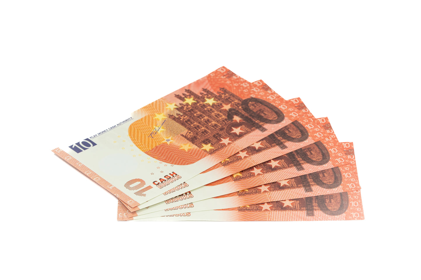 Cashbricks® Spielgeld Euro Bündel - €10 Scheine