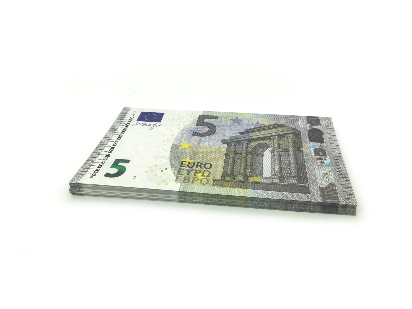 5 Euro Scheine - auf 125% vergrößert