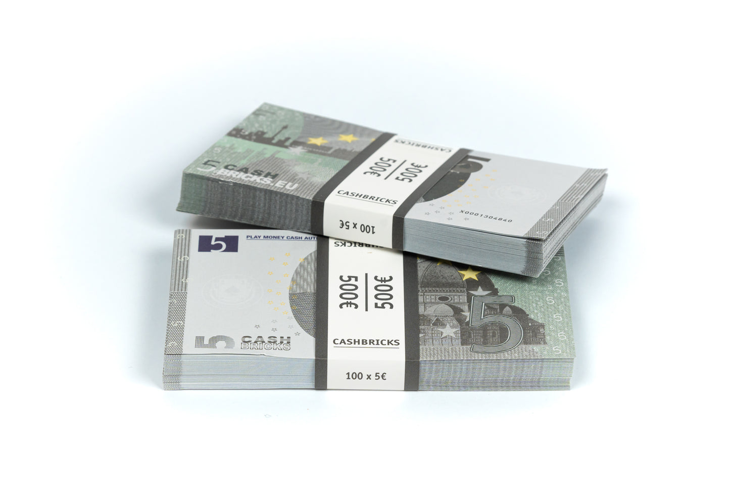 Cashbricks® Spielgeld Euro Bündel - €5 Scheine