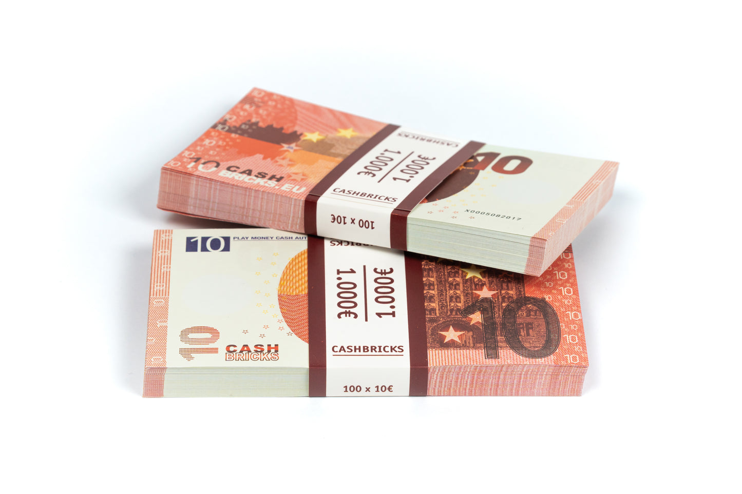 Cashbricks® Spielgeld Euro Bündel - €10 Scheine
